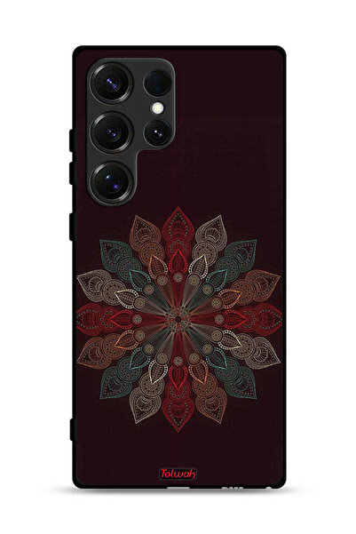 Tolwak غطاء حماية لهاتف سامسونج جالاكسي S25 ألترا بتصميم زهرة ماندالا