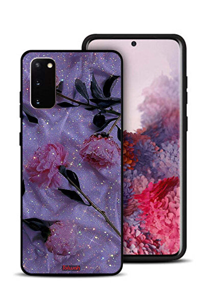 Tolwak غطاء حماية لهاتف سامسونج جالكسي S20 بنقشة ورود لامعة