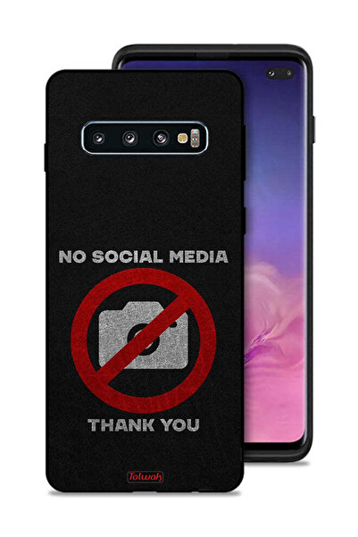 Tolwak غطاء حماية لهاتف Samsung Galaxy S10 Plus - لا توجد وسائل تواصل اجتماعي...