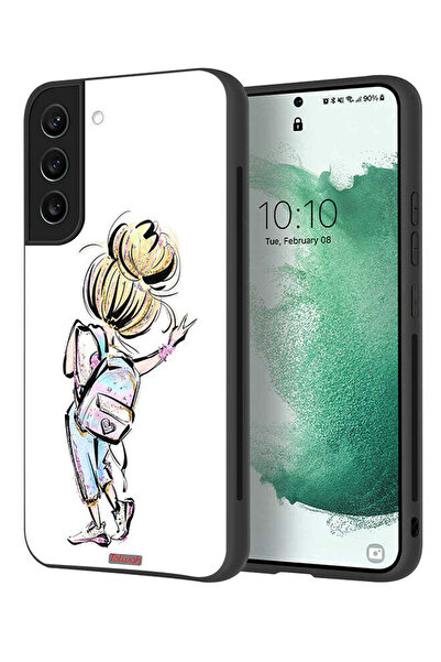Tolwak غطاء حماية لهاتف سامسونج جالاكسي S22 5G، رسم فتاة العودة إلى المدرسة