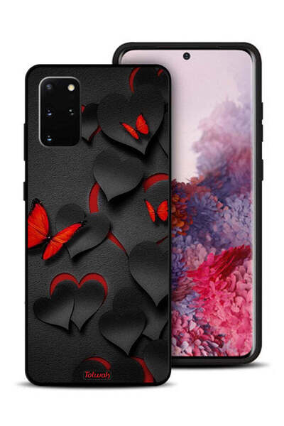 Tolwak غطاء حماية لهاتف سامسونج جالكسي S20 بلس بنقشة قلوب وفراشات