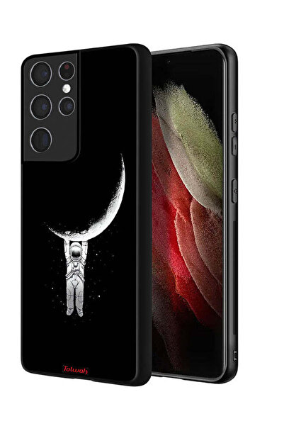Tolwak Samsung Galaxy S21 Ultra 5G Protective Case Cover Hanging From Moon