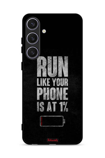 Tolwak غطاء حماية لهاتف Samsung Galaxy S25، اركض كما لو أن هاتفك يعمل بنسبة 1%