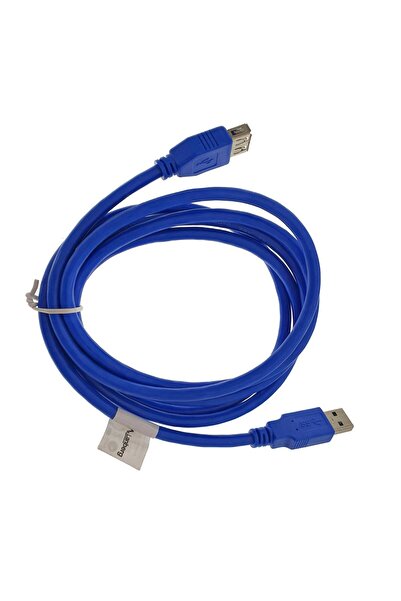 Lanberg Cablu prelungitor USB 3.0, 1,8 m, albastru