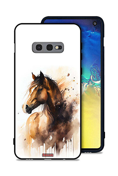 Tolwak غطاء حماية لهاتف Samsung Galaxy S10e بتصميم حصان تجريدي
