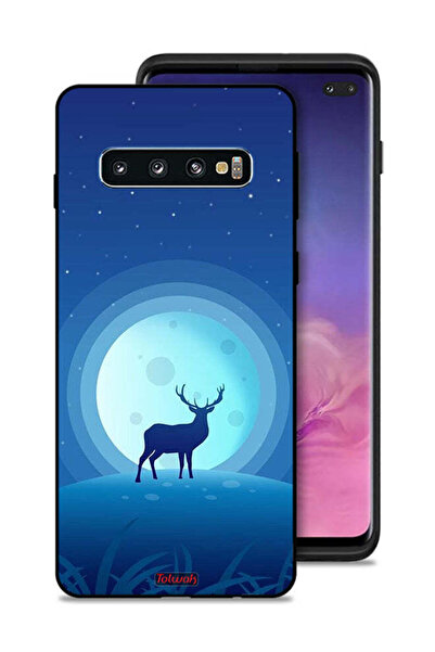 Tolwak غطاء حماية بتصميم غزال من سامسونج جالكسي S10 بلس