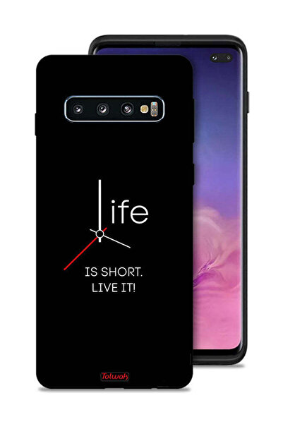 Tolwak غطاء حماية لهاتف Samsung Galaxy S10 Plus، الحياة قصيرة
