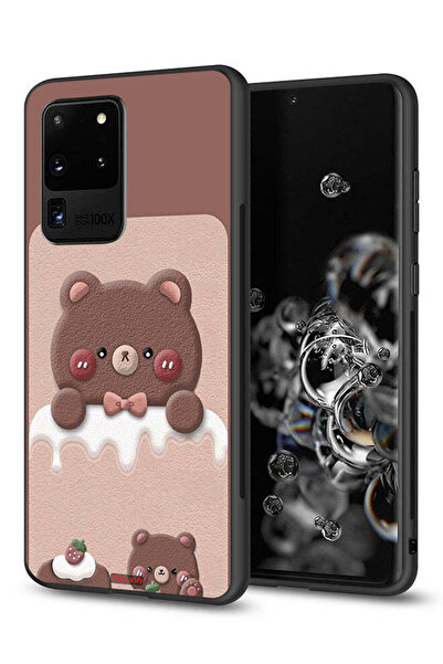 Tolwak غطاء حماية لهاتف سامسونج جالكسي S20 ألترا بتصميم دب الفراولة