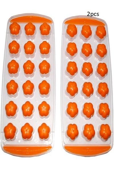 Generic 2pcs Creative Flexible Silicone Ice Tray Grid Fruit Ice Maker Durable Bone Cone