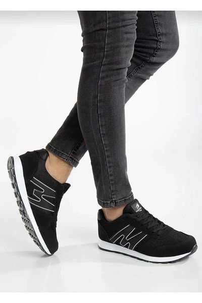 WEBORN Men's Lace-Up Daily Comfortable Casual Lightweight Soft Sole Mesh Sneaker Sports Shoes