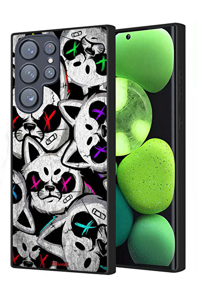 Tolwak غطاء حماية لهاتف سامسونج جالاكسي S22 ألترا 5G بنقشة قطط مارشميلو