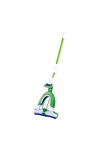 Scotch Brite Durable Butterfly Starter Kit with Handle and Refill for Floor Cleaning Green and White