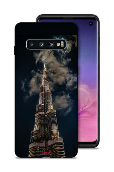 Tolwak Samsung Galaxy S10 Protective Case Cover Burj Khalifa In Night