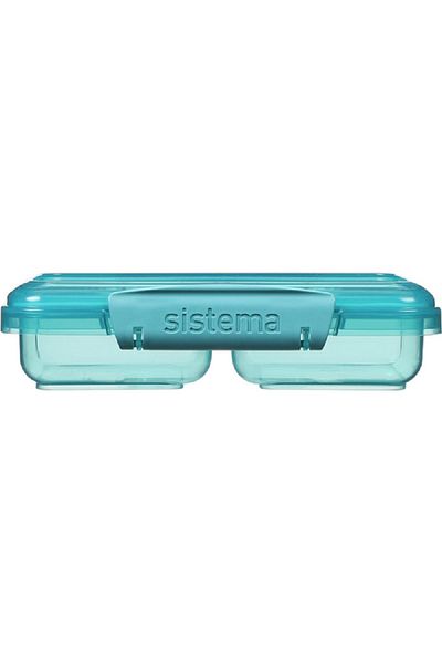 Sistema Freezer Safe BPA-Free Plastic Small Split Food Storage Container Assorted Color