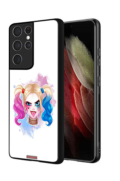 Tolwak غطاء حماية لهاتف سامسونج جالاكسي S21 ألترا 5G برسومات هارلي كوين