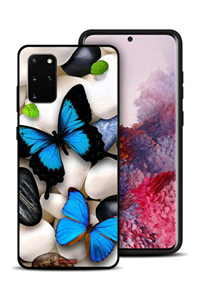 Tolwak غطاء حماية لهاتف سامسونج جالكسي S20 بلس بنقشة فراشات على أحجار