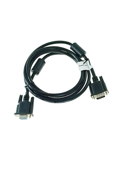 Lanberg VGA male-female extension cable, length 1.8m, Lanberg 41391, double shielding, ferrite core, black