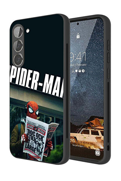 Tolwak غطاء حماية لهاتف سامسونج جالاكسي S23 بلس 5G سبايدرمان يقرأ صحيفة