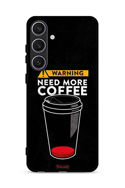 Tolwak غطاء حماية لهاتف Samsung Galaxy S25 - هل تحتاج إلى المزيد من القهوة؟