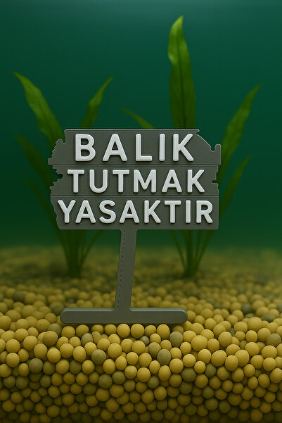 Akvaryum Balık Tutmak Yasaktır ( Gri ) Akvaryum Dekoru Fanus, Küçük Akvaryum ...