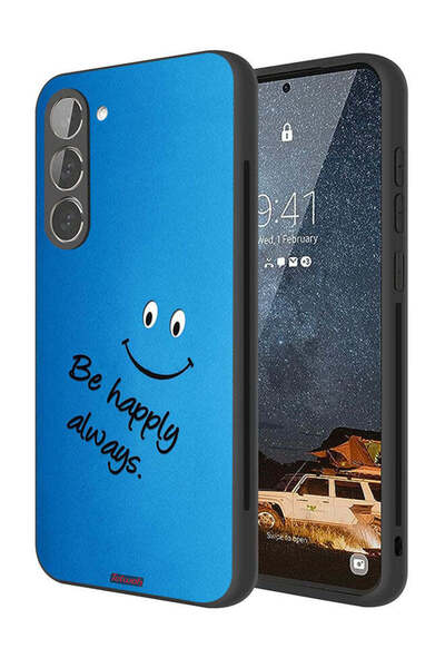 Tolwak غطاء حماية لهاتف سامسونج جالكسي S23 5G كن سعيدًا دائمًا