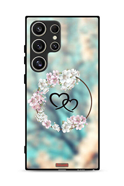 Tolwak غطاء حماية لهاتف سامسونج جالاكسي S24 ألترا 5G برسومات قلوب في خاتم