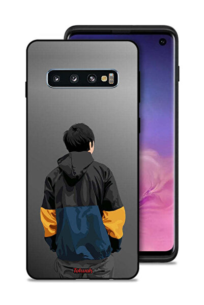 Tolwak غطاء حماية لهاتف سامسونج جالاكسي S10 بتصميم صورة صبي