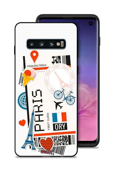 Tolwak غطاء حماية لهاتف Samsung Galaxy S10 - ملصق باريس