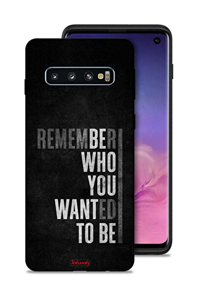 Tolwak غطاء حماية لهاتف سامسونج جالكسي S10 تذكر من أردت أن تكون
