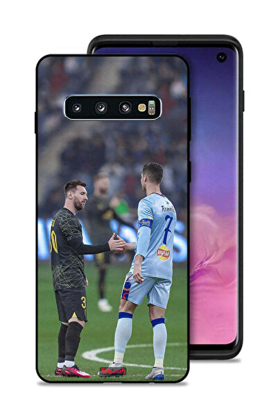 Tolwak غطاء حماية لهاتف سامسونج جالاكسي S10 ميسي ورونالدو