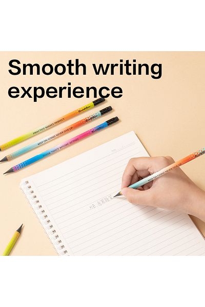 Deli EC050-HB HB Graphite Pencil 48pcs Box, Triangular Color Barrel – ideal for writing & drawing