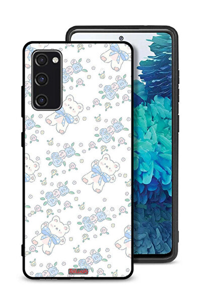 Tolwak غطاء حماية لهاتف سامسونج جالكسي S20 FE مع دب تيدي لطيف وأيقونة زهور