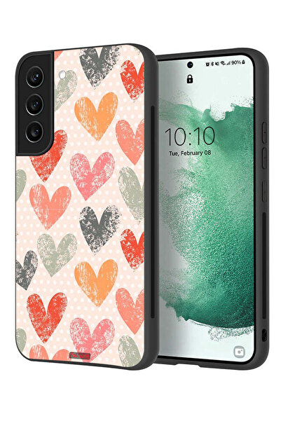 Tolwak غطاء حماية لهاتف سامسونج جالاكسي S21 بلس 5G برسومات قلوب فنية