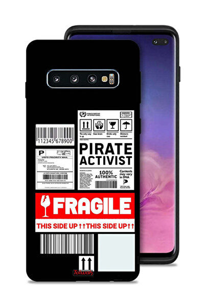 Tolwak غطاء حماية لهاتف سامسونج جالاكسي S10 بلس، ملصق ناشط خاص قابل للكسر