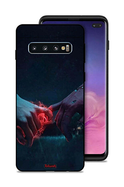 Tolwak غطاء حماية لهاتف سامسونج جالكسي S10 بلس - يدين محترقتين