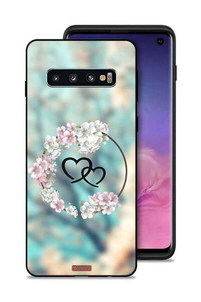 Tolwak غطاء حماية لهاتف سامسونج جالكسي S10 برسومات قلوب في خاتم