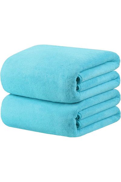 Fabienne 2-Piece Microfiber Bath Towel 70*140cm, Soft, Durable, Super Absorbent