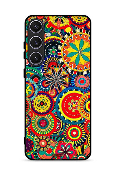 Tolwak غطاء حماية لهاتف سامسونج جالكسي S25 بلس بنمط ماندالا ملون