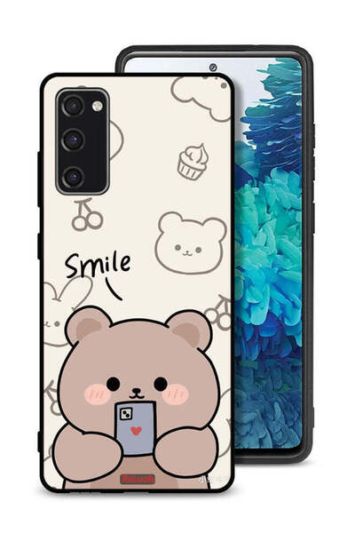 Tolwak غطاء حماية لهاتف سامسونج جالكسي S20 FE برسومات الدب المبتسم