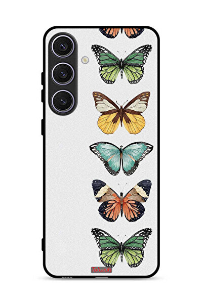 Tolwak غطاء حماية لهاتف سامسونج جالكسي S25 بلس بنقشة أربع فراشات