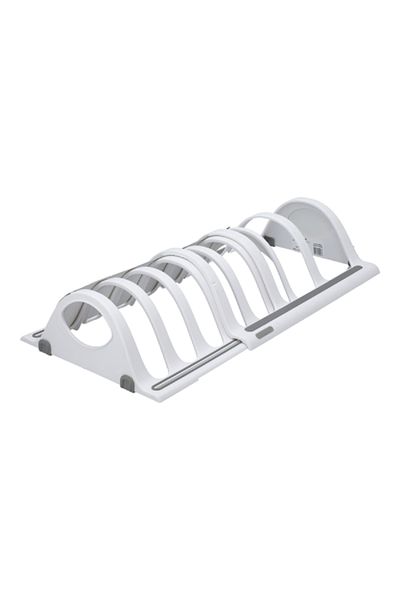 Madesmart Plastic Non-Slip Feet Space Saver Expandable Bakeware Organizer White 39cm