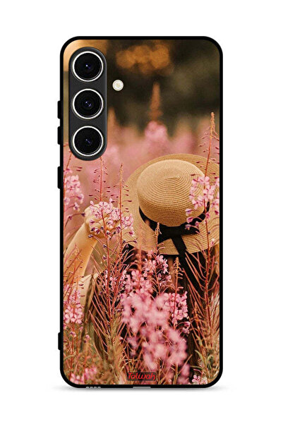 Tolwak Samsung Galaxy S24 FE 5G Protective Case Cover Hat Girl In Flowers