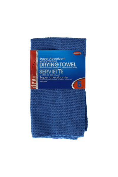Carrand Microfiber Max Drying Towel Blue 24 x 30inch