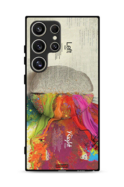 Tolwak غطاء حماية لهاتف سامسونج جالاكسي S24 ألترا 5G بتصميم تجريدي لعلم الدماغ