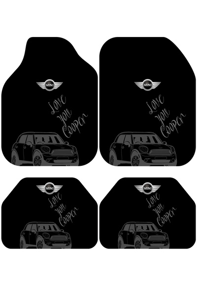 BigArts Home Mini Cooper Dekor Oto Paspas Takımı Tüm Modellere Uyumlu Makined...