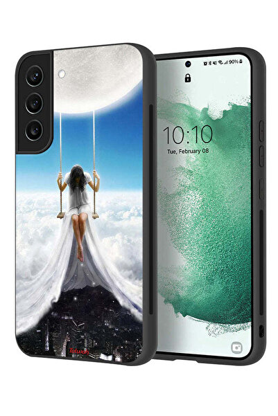 Tolwak غطاء حماية لهاتف سامسونج جالاكسي S21 بلس 5G برسومات مدينة الغيوم والقمر