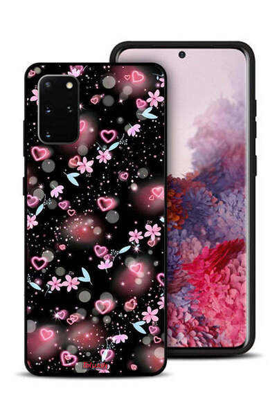 Tolwak غطاء حماية لهاتف سامسونج جالكسي S20 بلس بنقشة قلوب وأزهار صغيرة