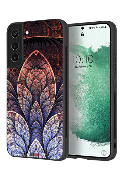 Tolwak غطاء حماية لهاتف سامسونج جالاكسي S22 بلس 5G بتصميم زهور كسورية تجريدية