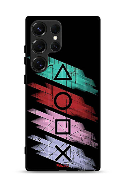 Tolwak غطاء حماية لهاتف سامسونج جالكسي S25 ألترا بأيقونات لعبة الحبار