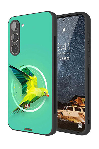 Tolwak غطاء حماية لهاتف سامسونج جالاكسي S23 بلس 5G بتصميم ببغاء تجريدي